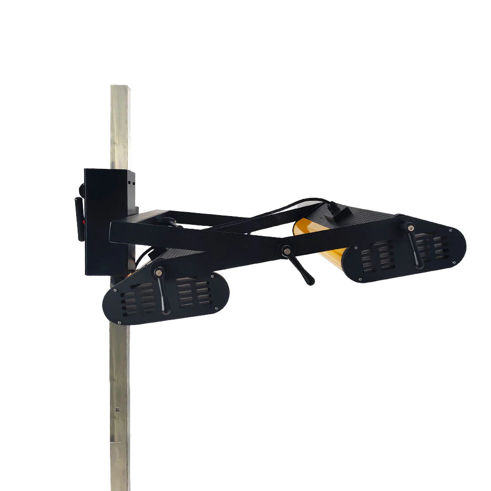 Solary Infrared Paint Curing Lamp, 2-Head Short Wave Infrared Lamp for Painting,Model B2EA - Image 3