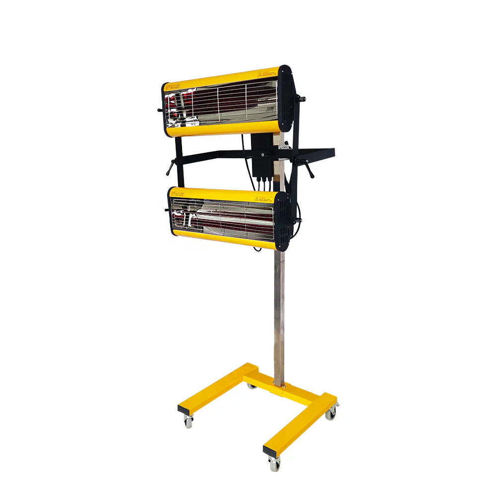 Solary Infrared Paint Curing Lamp, 2-Head Short Wave Infrared Lamp for Painting,Model B2EA - Image 9