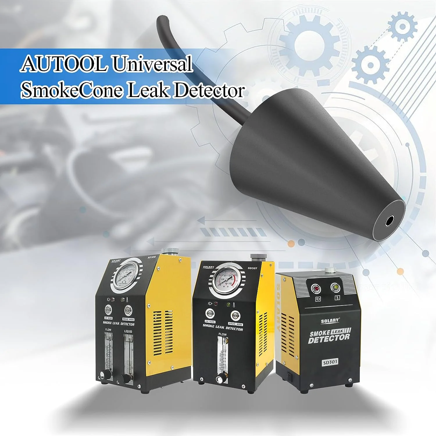 Solar Automotive Smoke Cone Adapter Leak Detection Tool - Ideal for Exhaust and Intake System Diagnostics - Image 3