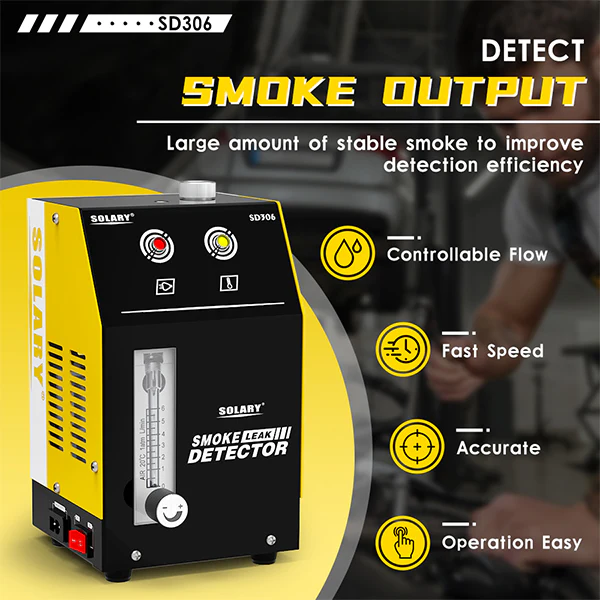 Automotive Smoke Machine Leak Detector - Solary 12V DC Vacuum Smoke Diagnostic Tester Built-in Air Pump - Image 3