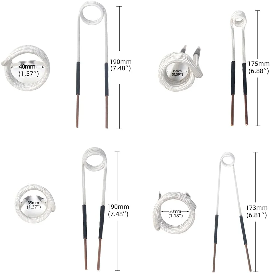 Solary Induction Heater Coil Kit - 4 Pcs Most Used Induction Heater Coil for Removing Rusty Bolts and Nuts - Image 3
