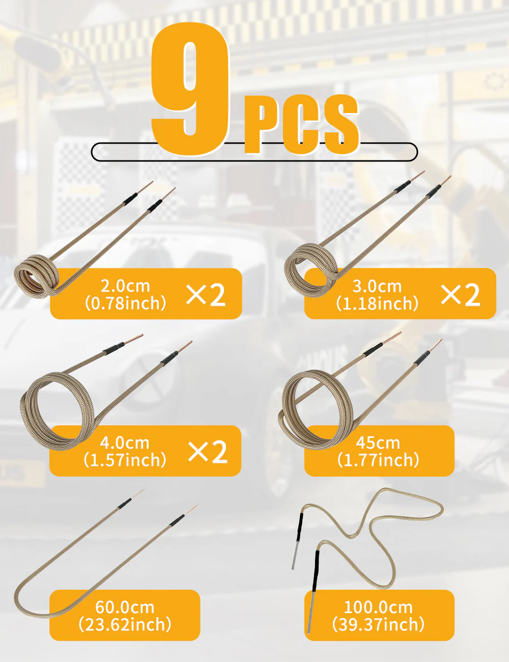 Solary 9pcs Multi-turn Induction Coils - for Magnetic Induction Heater - Image 6