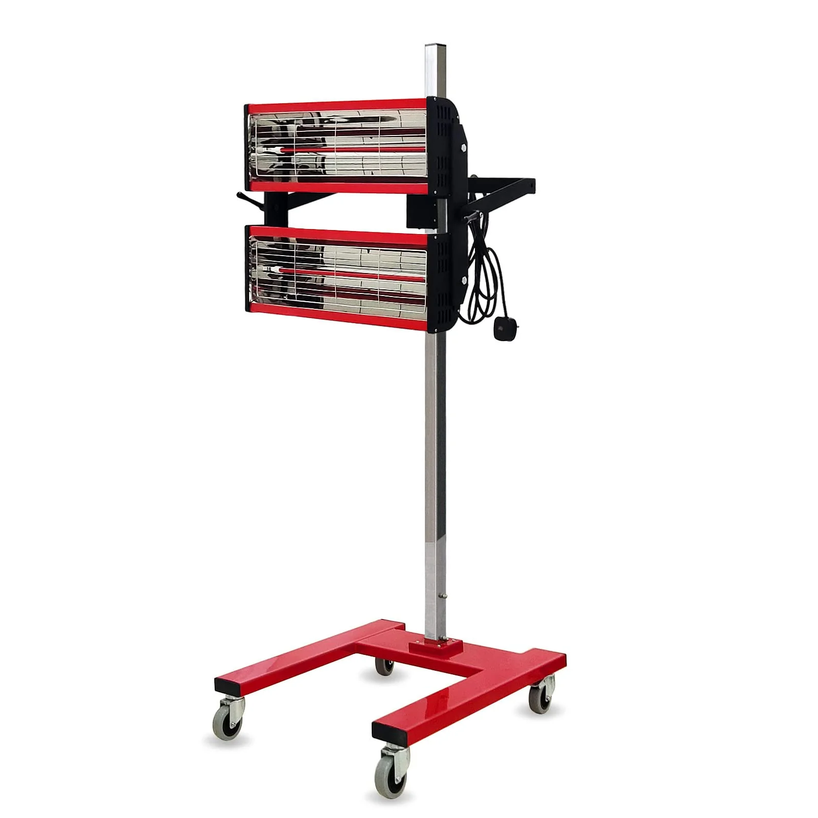 Solary Infrared Paint Curing Lamp, 2100W 110V Short Wave Infrared Paint Dryer with Timer for Car Paint Spray Booth, Red - Image 7