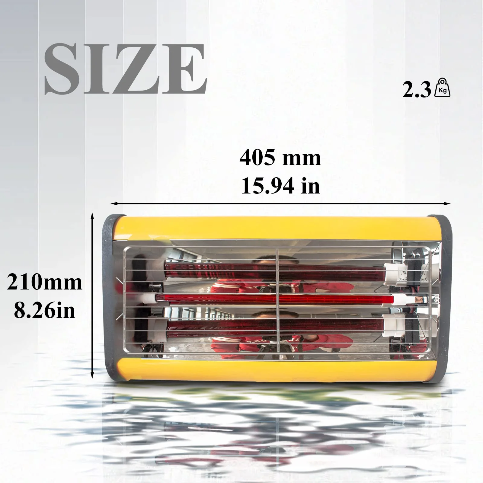 Solary Handheld Shortwave Infrared Paint Dryer Lamp, Car Body Repair Tool - Image 3