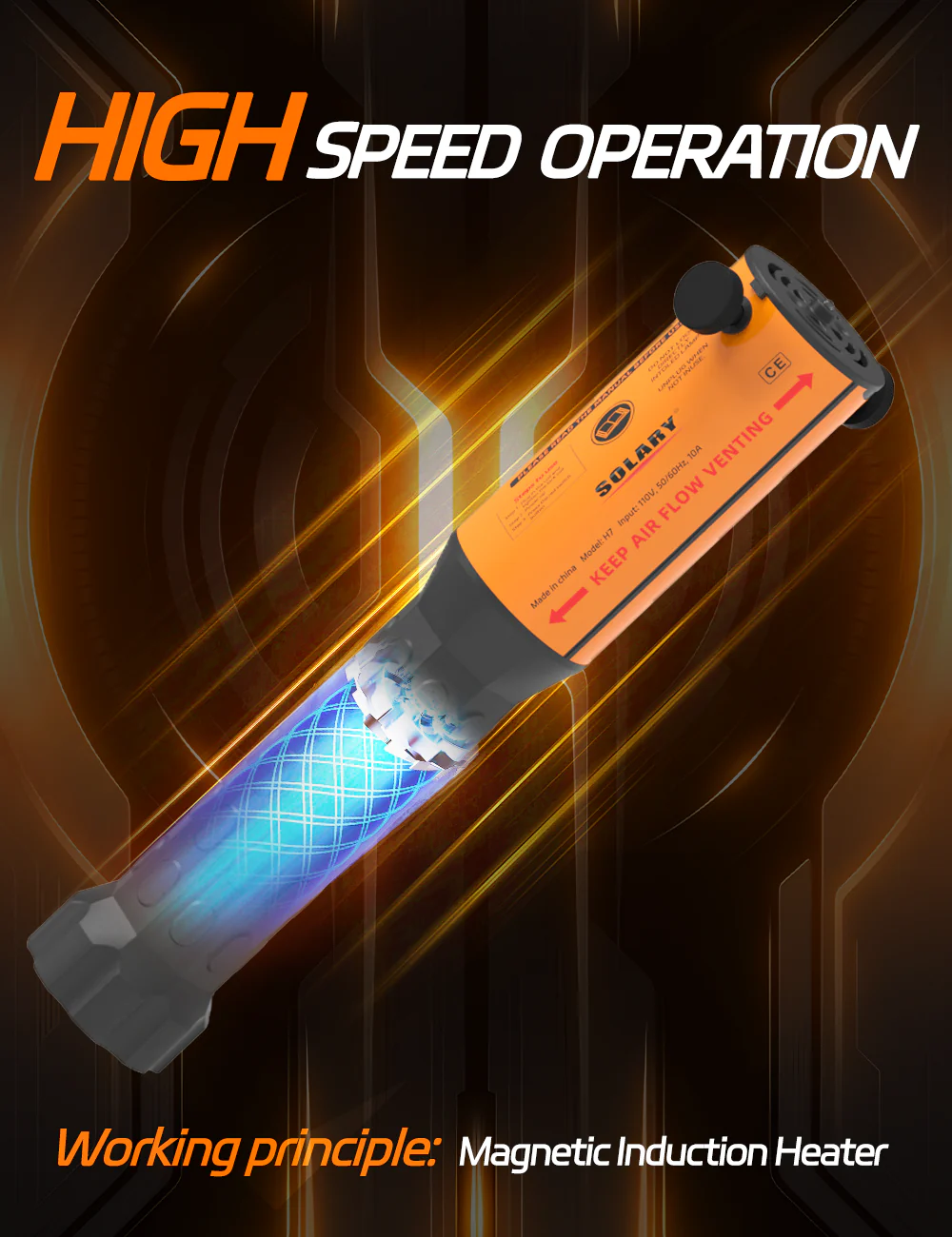 Solary Magnetic Induction Heater Kit – 1200W 110V Automotive Tool for Rusted Bolt & Nut Removal - Image 3