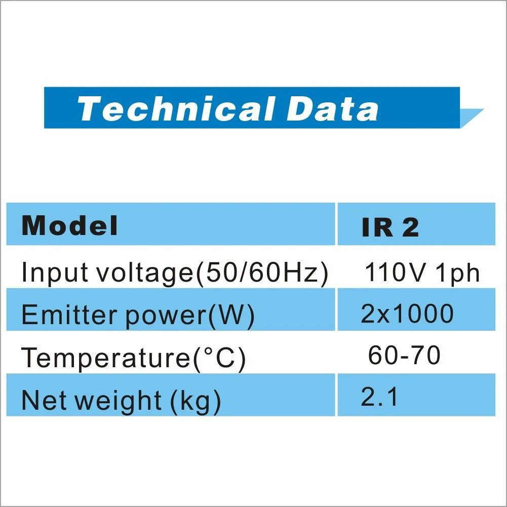 Solary Infrared Paint Curing Lamp with Stand Body Shop Heat Lamps, IR2+S4 - Image 11