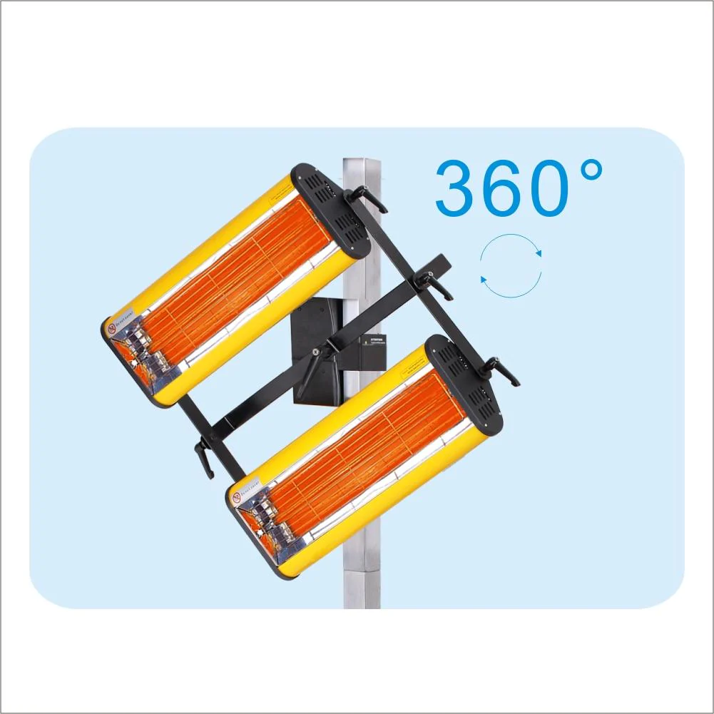 Solary Short Wave Infrared Paint Curing Lamp, Floor Lamp Double Head for Car Bodywork Repair - Image 3