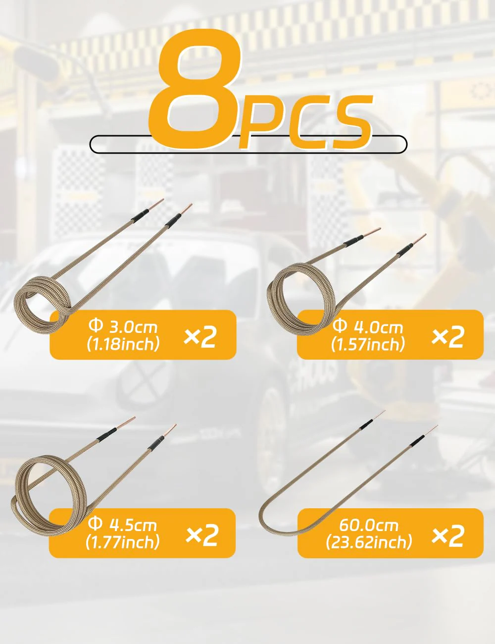Solary Magnetic Induction Heater Coil, Induction Heat Accessories (6 coils + 2 free forming coils) - Image 4