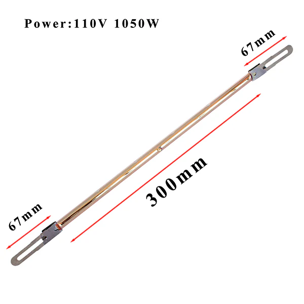 Solary Electricals IR Series Emitter Tube Infrared Heater Replacement Bulb Heat Lamp - Image 3