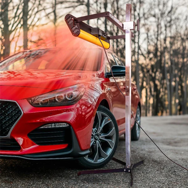 Solary Infrared Paint Curing Lamp, 1050W 110V Short Wave Infrared Paint Baking Lamp with Smart Timer and Stand - Image 4