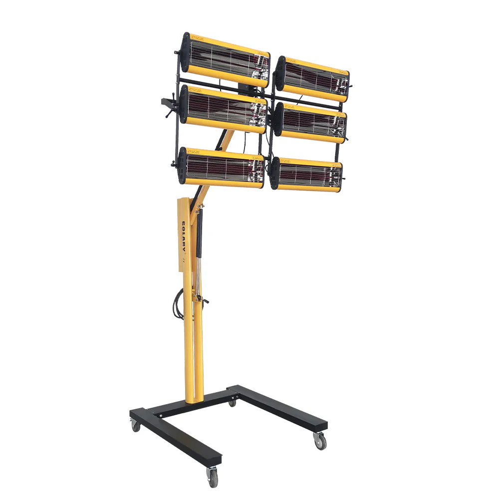 Solary Infrared Paint Curing Lamp, Shortwave Automotive Curing Light  for Drying Paint (6 Head ) - Image 7