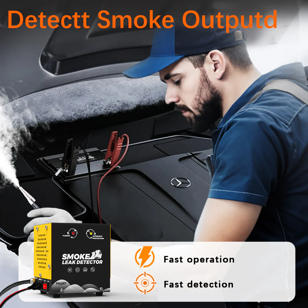 Solary Smoke Machine Automotive Leak Detector - Evap Vacuum Smoke Diagnostic Tester, Pipeline Fuel Leakage Detector Compatible - Image 9