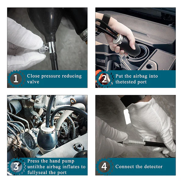 Solary Universal Easy Intake Adapter - Automotive Smoke Machine Intake Bladder for Fuel Leakage Detection - Image 6